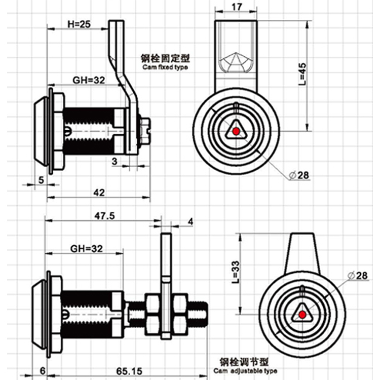 Kompresní zámek typu Anti-Tamper Tool-A633